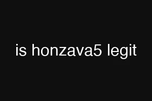 is honzava5 legit